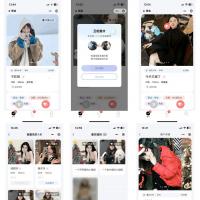 仿青藤之恋社交交友软件系统源码 即时通讯 聊天 微信小程序 App H5三端通用